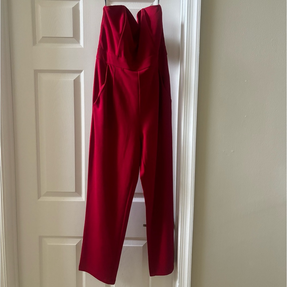 Red jumpsuit